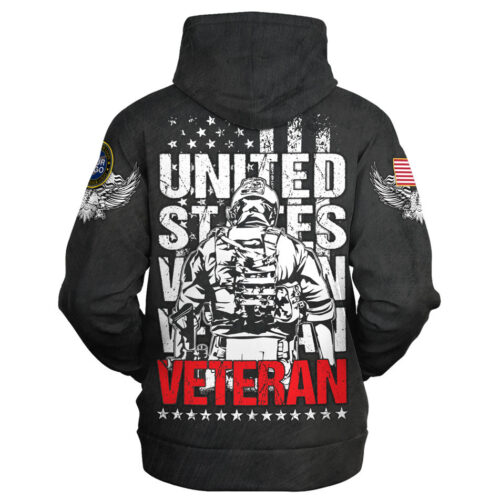 VETERAN HBLVTR41 Premium Heavy Fleece Zip Hoodie