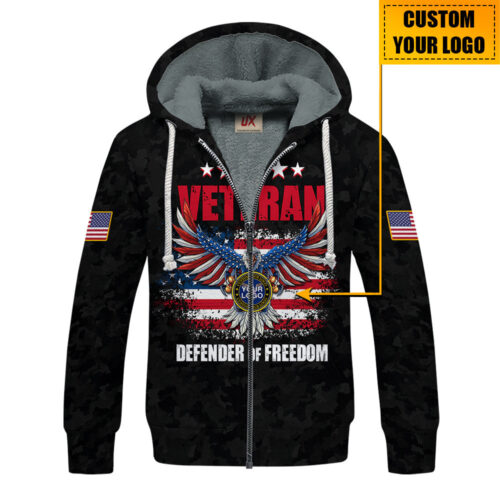 VETERAN NV-VTR72 Premium Heavy Fleece Zip Hoodie