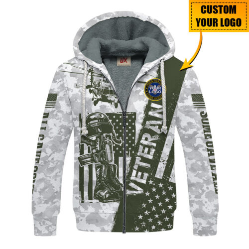 VETERAN NV-VTR73 Premium Heavy Fleece Zip Hoodie