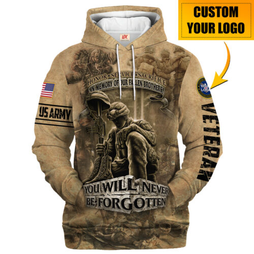 VETERAN HBLVTR67 Premium Microfleece Hoodie