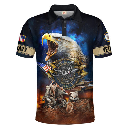 VETERAN UXVET59-NV Premium Polo Shirt