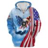 VETERAN UXVET83-AM Premium Microfleece Zip Hoodie