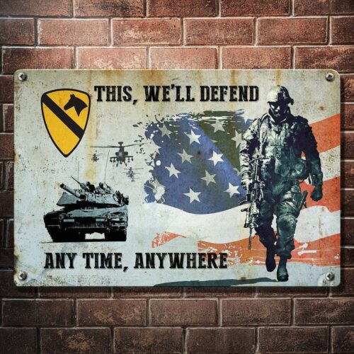 Us Army 1St Cavalry Division Metal Sign