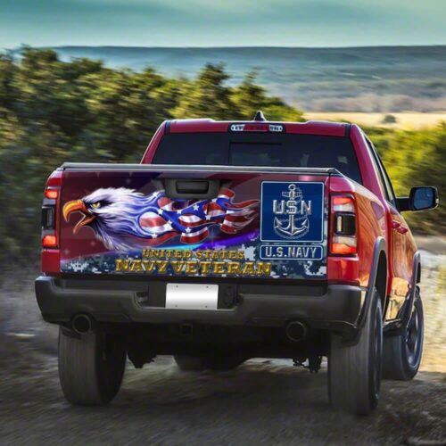 United States Navy Veteran Truck Tailgate Decal Sticker Wrap Car Accessories