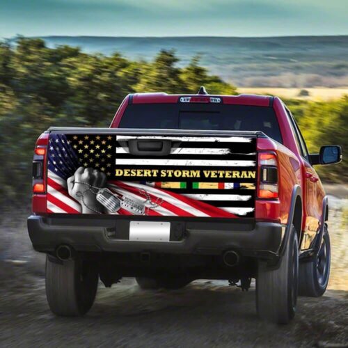 Desert Storm Veteran. American Truck Tailgate Decal Sticker Wrap Car Accessories