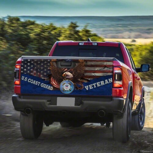 U.S Coast Guard Veteran Truck Tailgate Decal Sticker Wrap Car Accessories