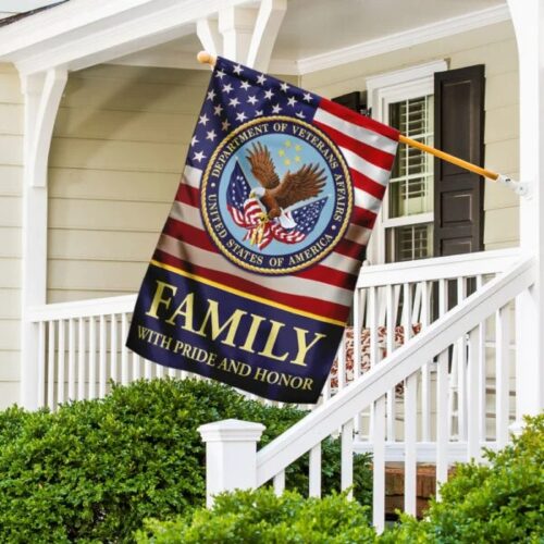 Family With Pride And Honor U.S. Veterans Flag