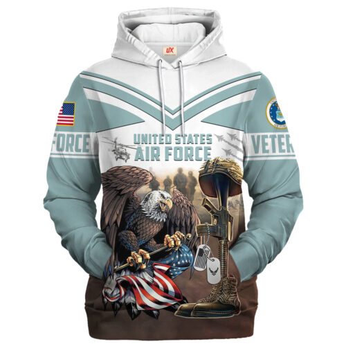 VETERAN UXVET28-AF Premium Microfleece Hoodie