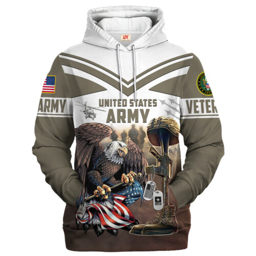 VETERAN UXVET28-AM Premium Microfleece Hoodie