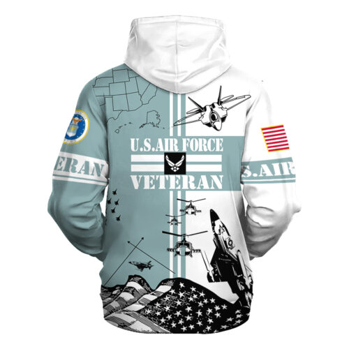 VETERAN UXVET25-AF Premium Heavy Fleece Zip Hoodie