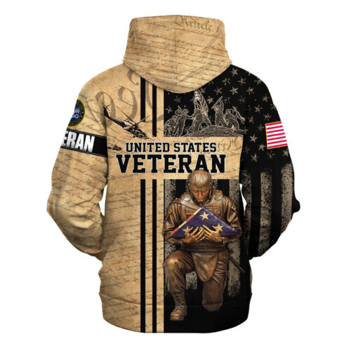 VETERAN UXVET02 Premium Heavy Fleece Zip Hoodie