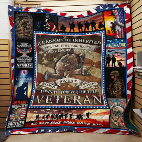 All Gave Some Some Gave All Veteran Quilt Blanket HBLVTRQI03