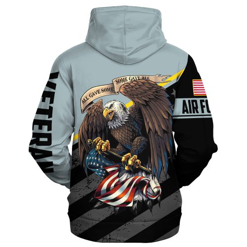 VETERAN UXVET16-AF Premium Microfleece Zip Hoodie