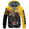 VETERAN UXVET16-MC Premium Heavy Fleece Zip Hoodie