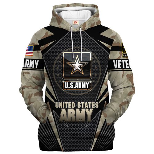 VETERAN UXVET27-AM Premium Microfleece Hoodie