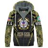 VETERAN UXVET27-VN Premium Heavy Fleece Zip Hoodie