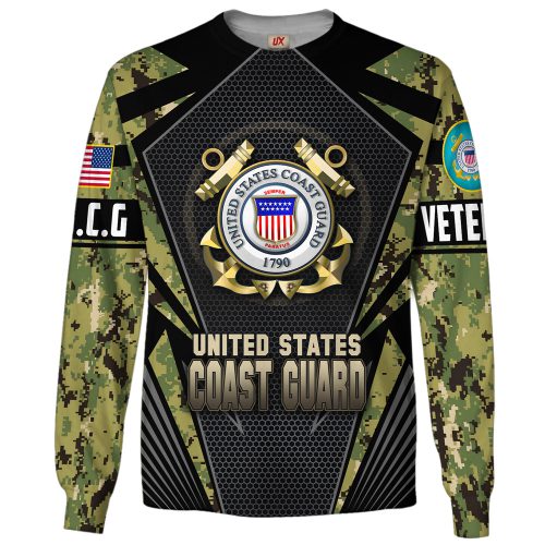 VETERAN UXVET27-CG Premium Microfleece Sweatshirt