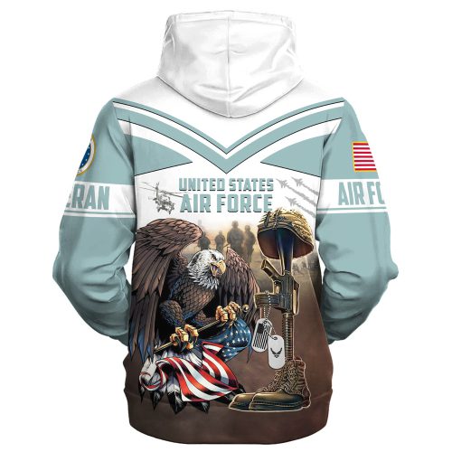 VETERAN UXVET28-AF Premium Heavy Fleece Zip Hoodie