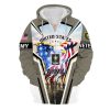 VETERAN UXVET32-AM Premium Microfleece Zip Hoodie