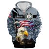 VETERAN UXVET30-AM Premium Microfleece Zip Hoodie