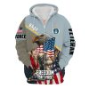 VETERAN UXVET86-AM Premium Microfleece Zip Hoodie