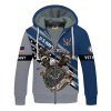 VETERAN UXVET38-NV Premium Heavy Fleece Zip Hoodie