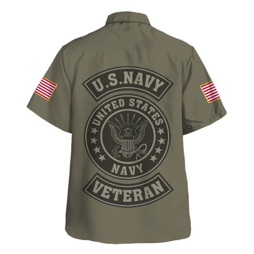 VETERAN UXVET38-NV Premium Hawaiian Shirt