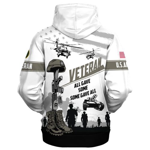 VETERAN UXVET86-AM Premium Heavy Fleece Zip Hoodie