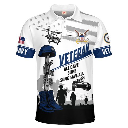 VETERAN UXVET86-NV Premium Polo Shirt