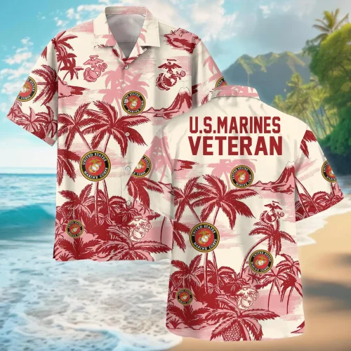 VETERAN UXVET101-MC Premium Hawaiian Shirt