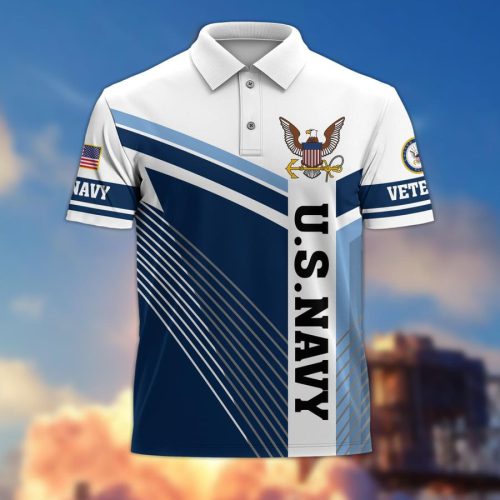 VETERAN UXVET101-NV Premium Polo Shirt