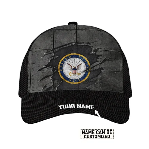 Personalized Name Father Day U.S. Navy Veterans Classic Caps BLVTR250424A02CAPNV