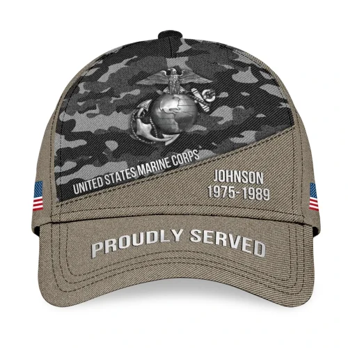 New Release! Personalized Gift U.S. Marine Corps All over Print Cap BLVTR280524A01MC