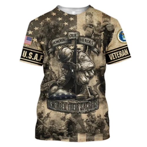 New Release U.S. Air Force Veterans Premium T-Shirt All Over Prints Gift Loves HBLVTR030424A04AF