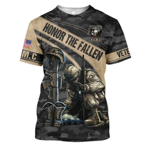 New Release U.S. Marine Corps Veterans Premium T-Shirt All Over Prints Gift Loves HBLVTR040424A03MC