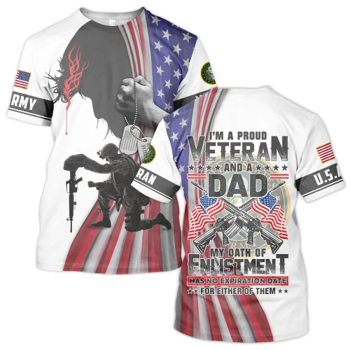 New Release Father Day U.S. Army Veterans Premium T-Shirt All Over Prints Gift Loves BLVTR240424A01AMTS