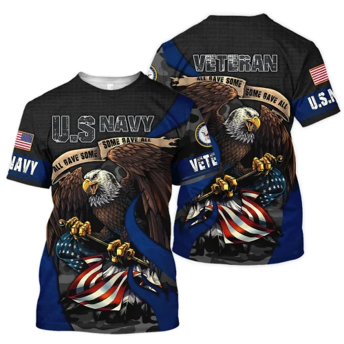 New Release Father Day U.S. Navy Veterans Premium T-Shirt All Over Prints Gift Loves BLVTR250424A03NVTS