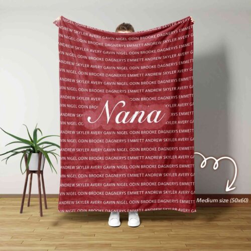 Personalized Name Blanket, Custom Name Blankets, Grandma Blankets, Mother blankets, Custom Kids Blankets, Family Name Blanket