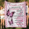 To My Grandson Blanket, Personalized Name Blanket, Grandson Blanket, Family Throw Blanket - Blankets for girls and boys