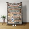 To My Son Blanket, Personalized Name Blanket, Lion Blanket, Family Throw Blanket - Blankets for boys, Gift Blanket