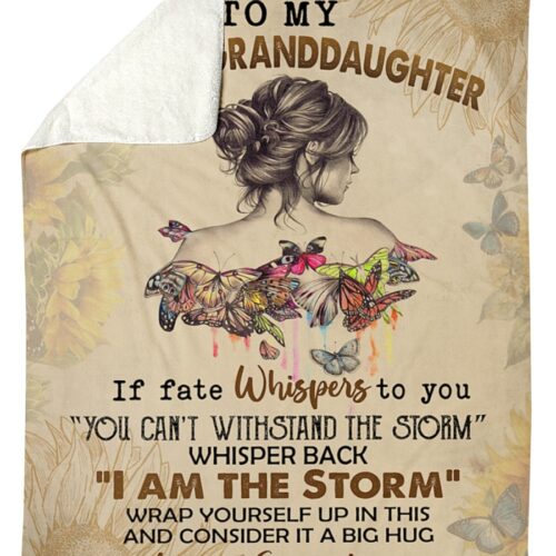 To my Daughter Fleece Blanket, Family Throw Blanket, Blankets For Gift, Christmas Blanket